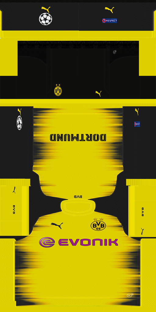 Borussia Dortmund 2017-18 HOME KIT CL VERSION.png